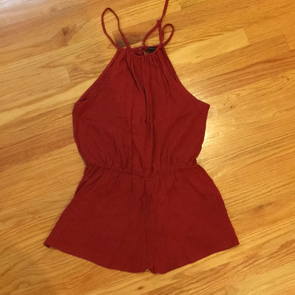 red romper from forever21